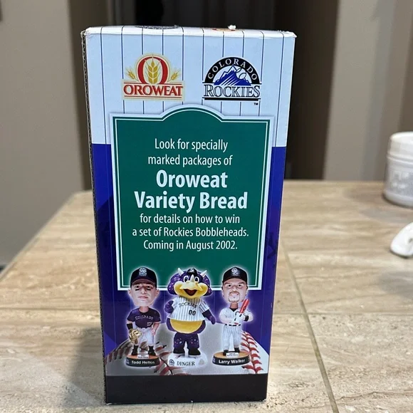 Todd Helton Bobblehead Colorado Rockies Oroweat 2002 Collectors Series - Picture 11 of 12